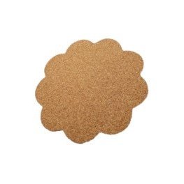 Decorative Cork Flower Coaster - 4.5"