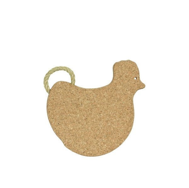 Chicken-Shaped Trivet with Rope Handle